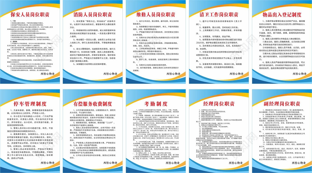 精誠服務(wù)，安居樂業(yè)——XX物業(yè)管理中心崗位職責(zé)公示